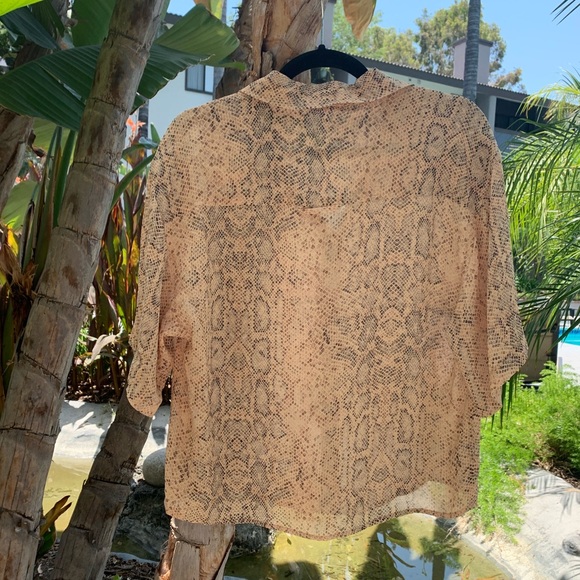 THIRD FORM Animal Instincts Snakeprint Blouse - Picture 4 of 5